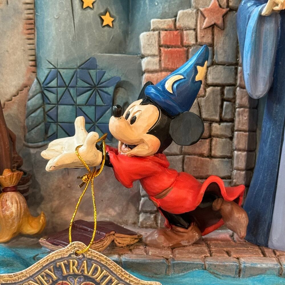 Disney Traditions Jim Shore Sorcerer Mickey Storybook Figurine Fantasia Yen Sid - Picture 3 of 16